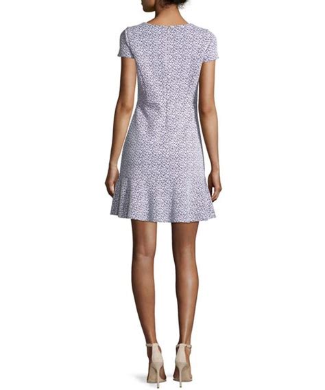 flower jacquard knit flounce michael kors|MICHAEL Michael Kors Plus Floral Jacquard Knit Flounce Dress .